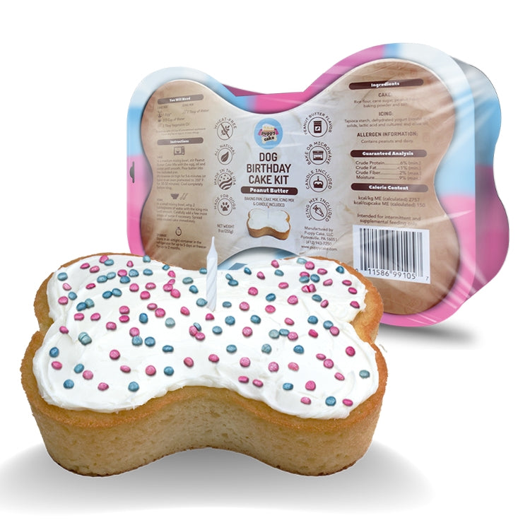 Dog Birthday Cake Kit - Peanut Butter