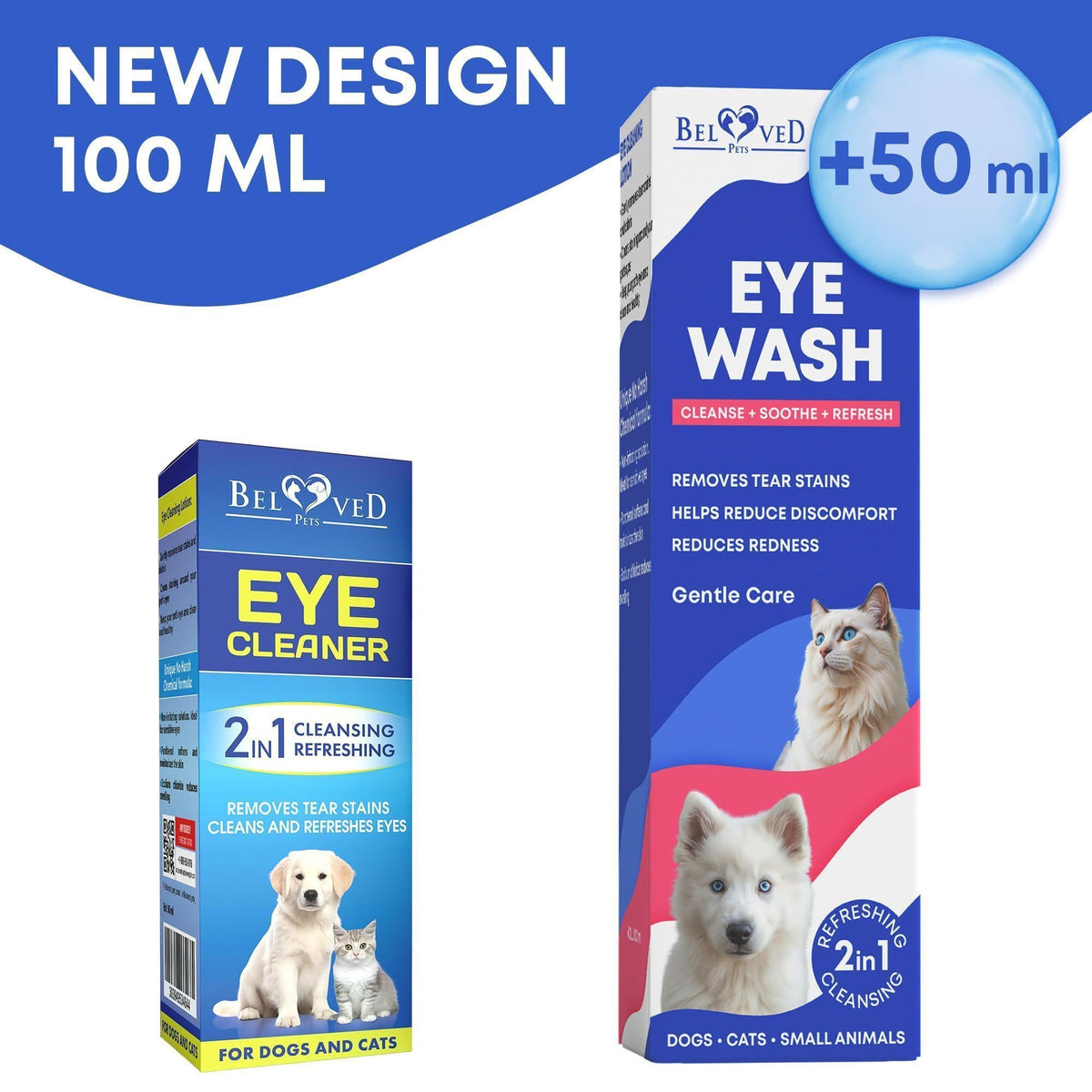 Cat & Dog Eye Wash Drops Tear Stain Remover & Cleaner
