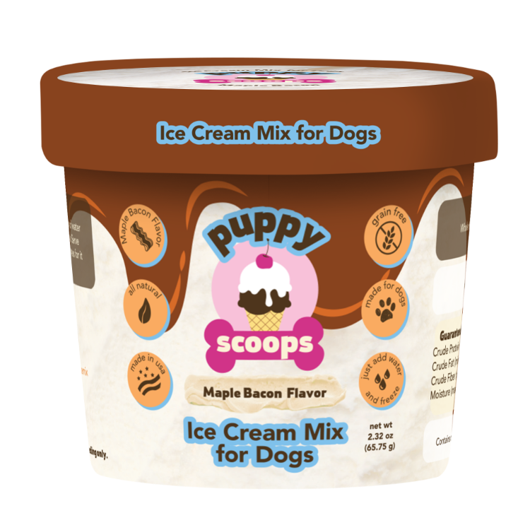 Puppy Scoops Ice Cream Mix - Maple Bacon, Cup Size, 2.32 oz