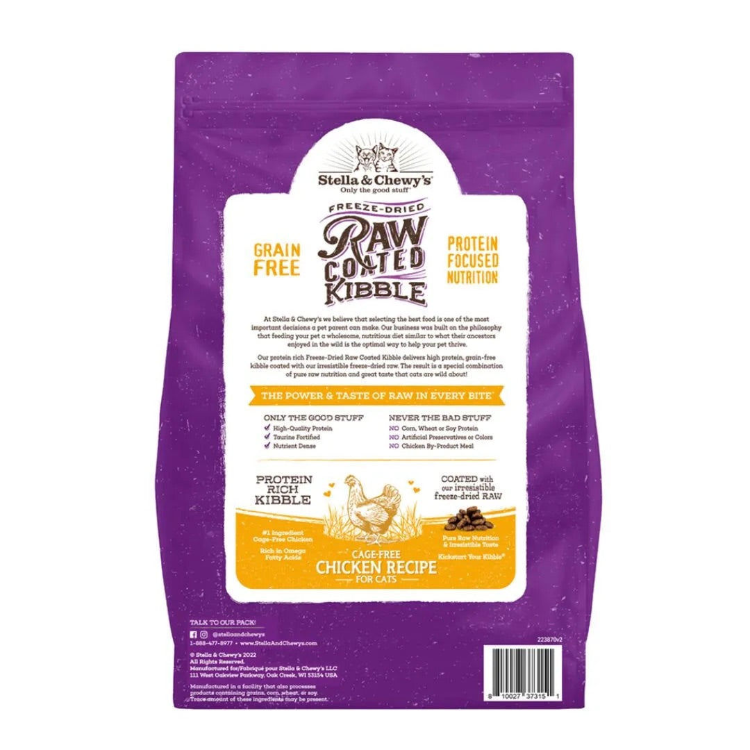 Stella & Chewy's Raw Coated Chicken Cat Food (2.5lbs)