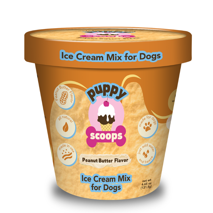 Puppy Scoops Ice Cream Mix - Peanut Butter, Pint Size, 4.65 oz