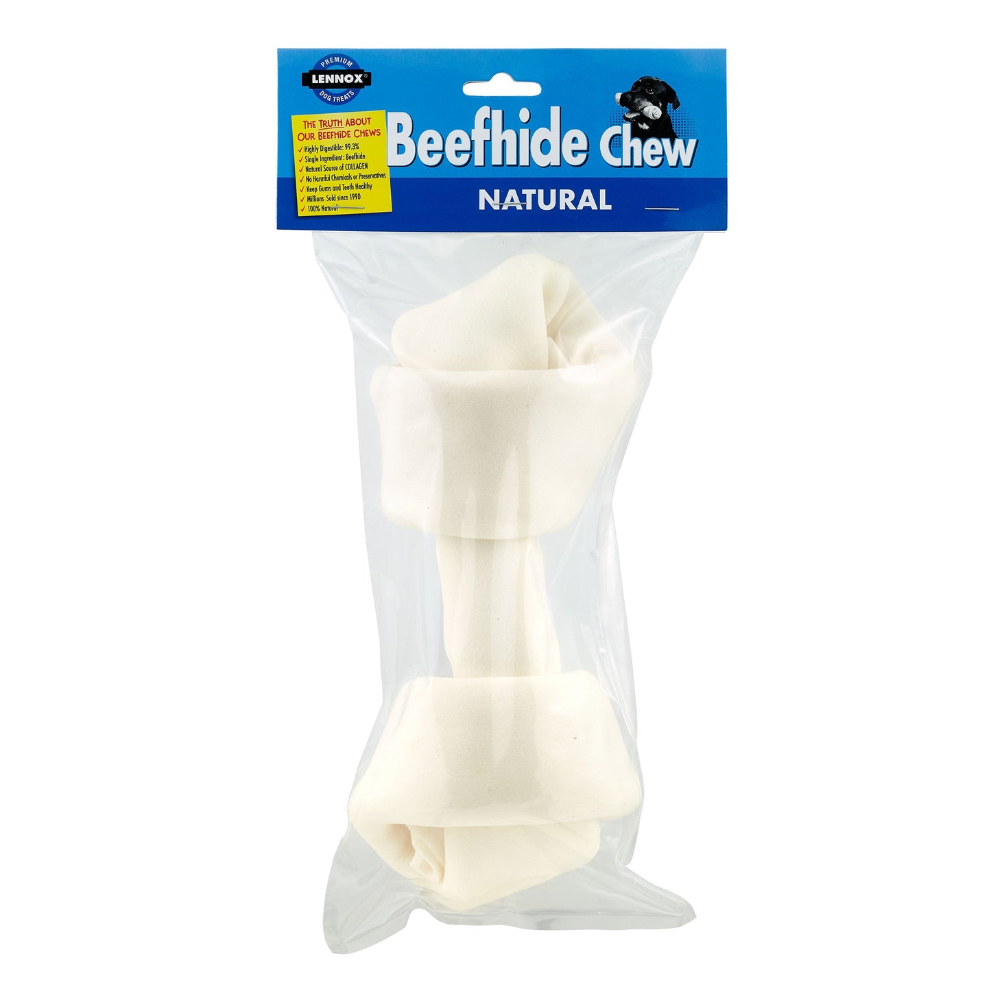 Lennox Premium Knotted White Bone (8-9 inch)