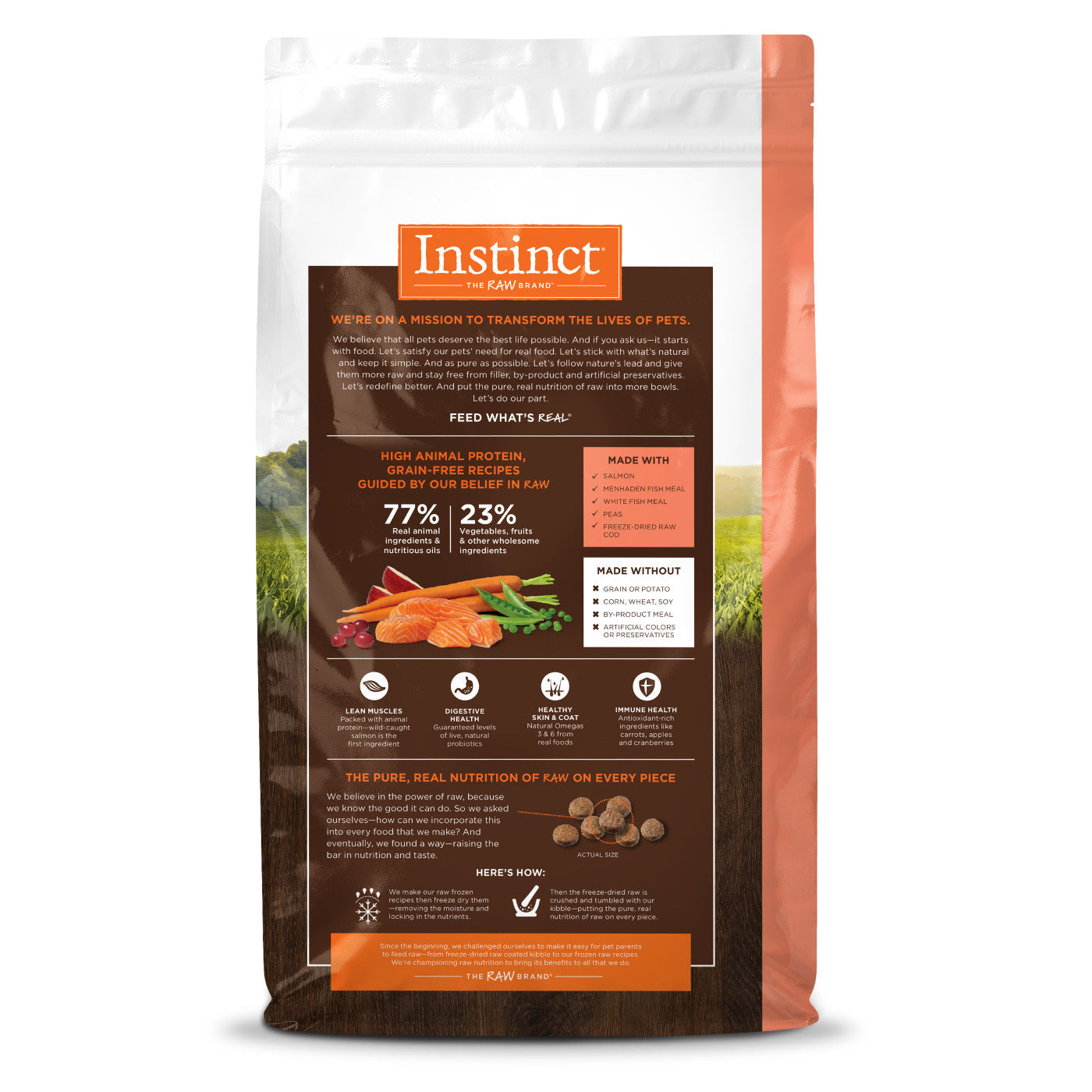 Instinct Original All Life Stages Salmon Dry Cat Food (4.5lb)