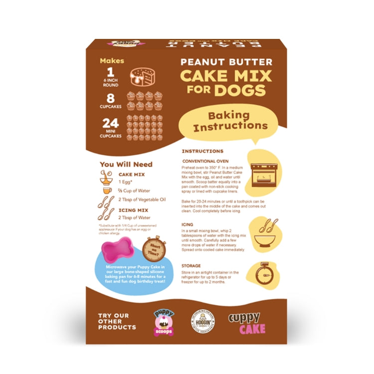 Puppy Cake Mix - Peanut Butter (wheat-free)