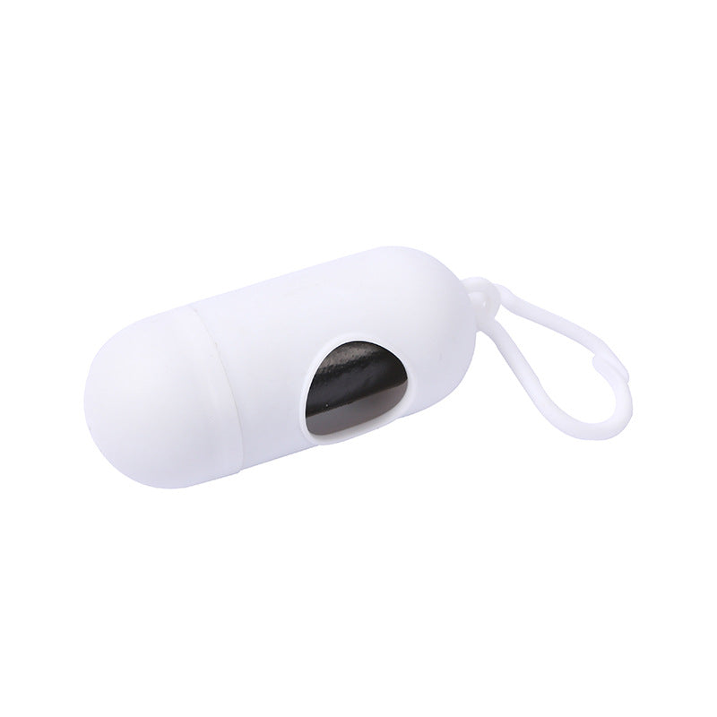 Pet Waste Bag Capsule Dog Waste Box Pill Portable Thickened Poop Bag