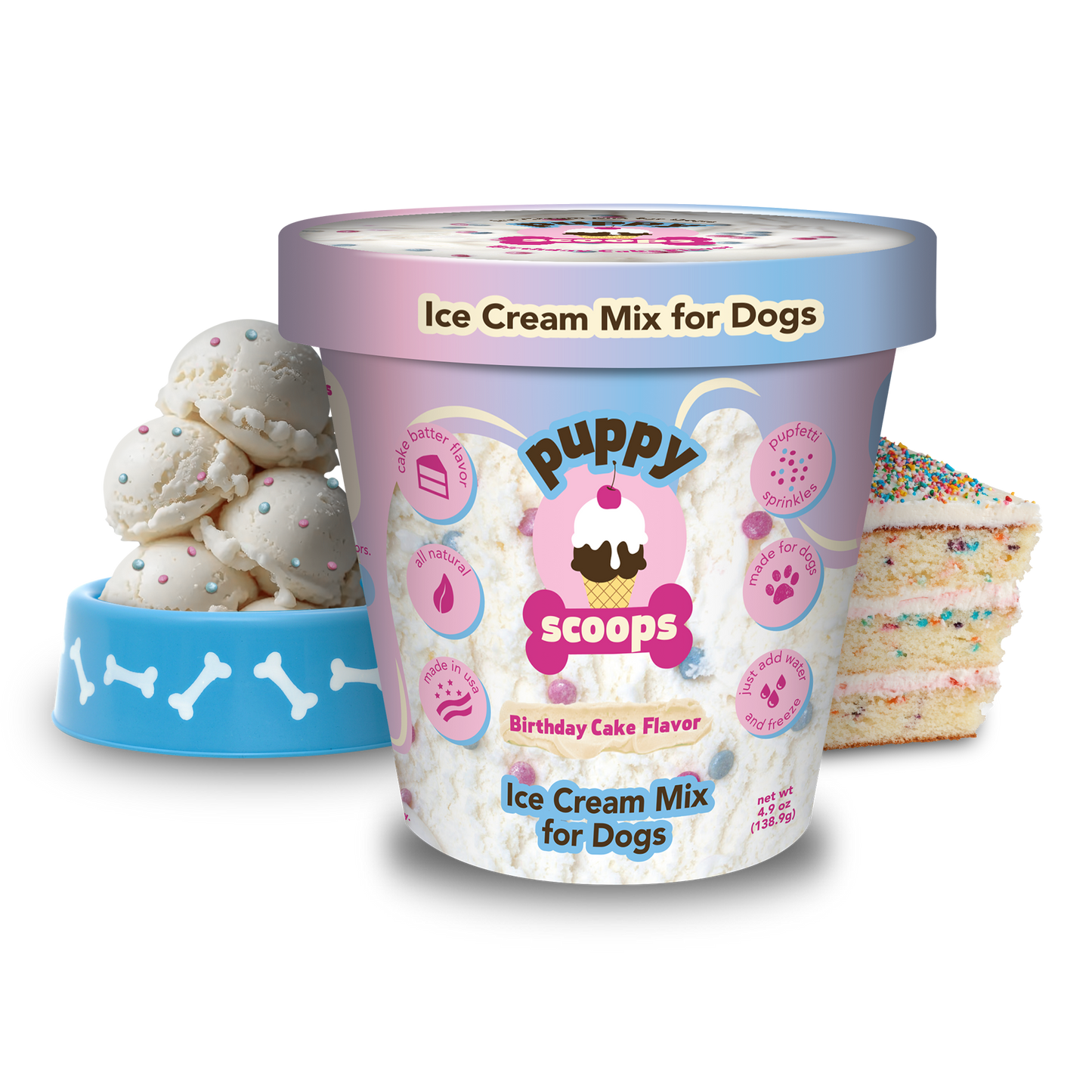 🍦🐾 Puppy Scoops Ice Cream Mix for Dogs