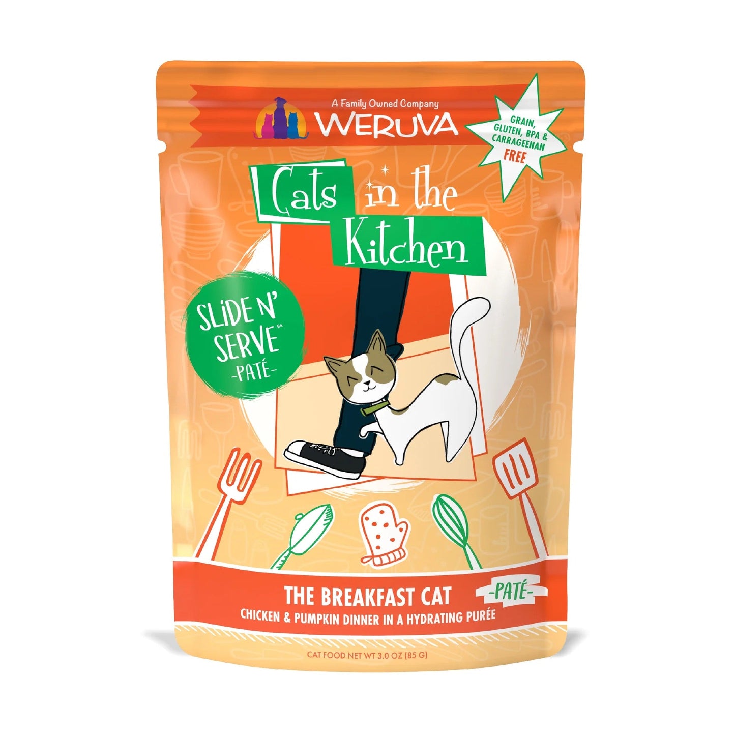 Cats in the Kitchen Paté Slide N' Serve The Breakfast Cat (3oz)