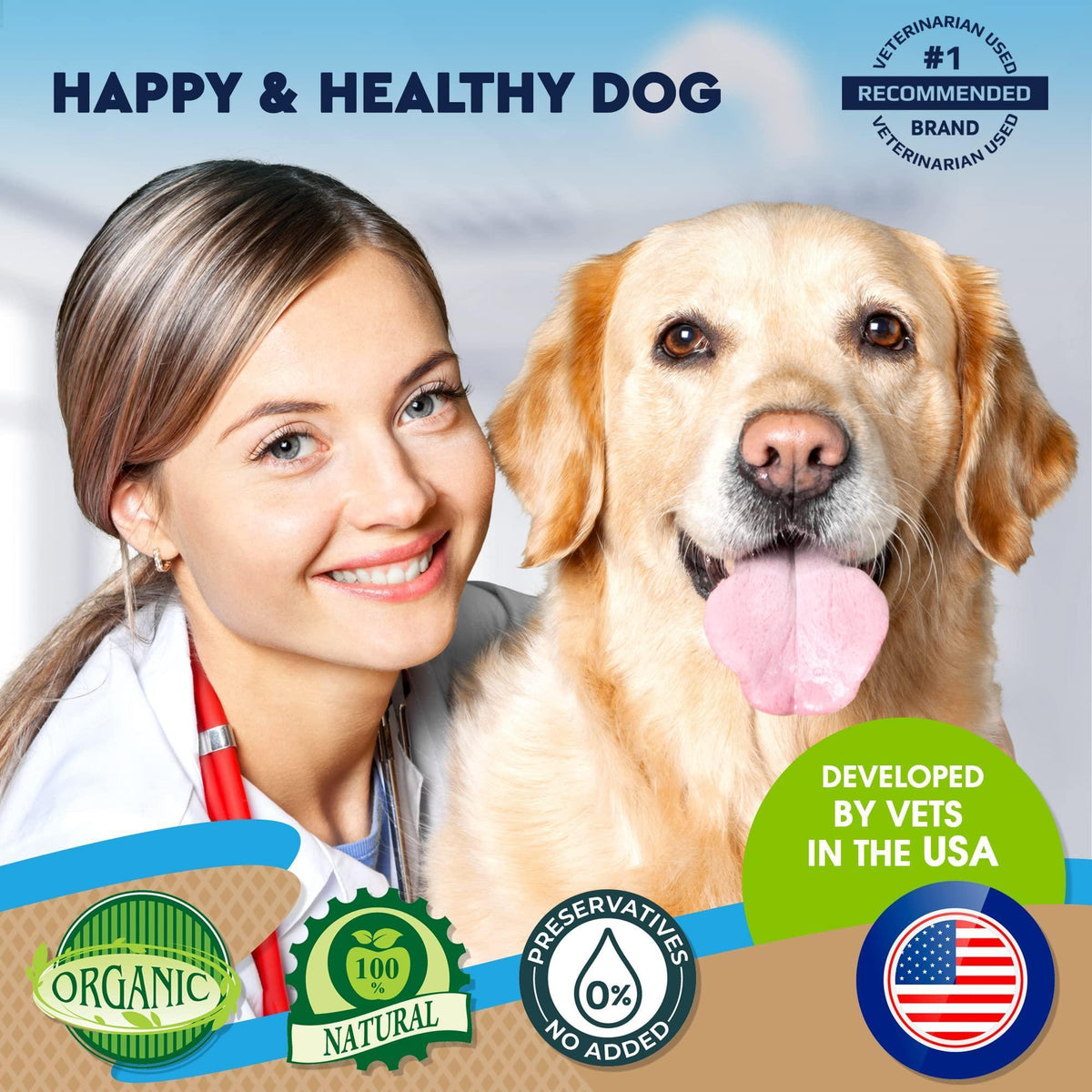 Worm Treatment for Cats & Dogs Liquid Herbal Supplement with Probiotic