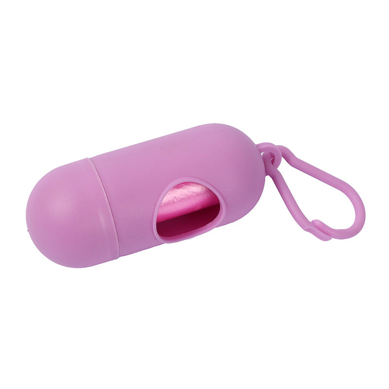 Pet Waste Bag Capsule Dog Waste Box Pill Portable Thickened Poop Bag
