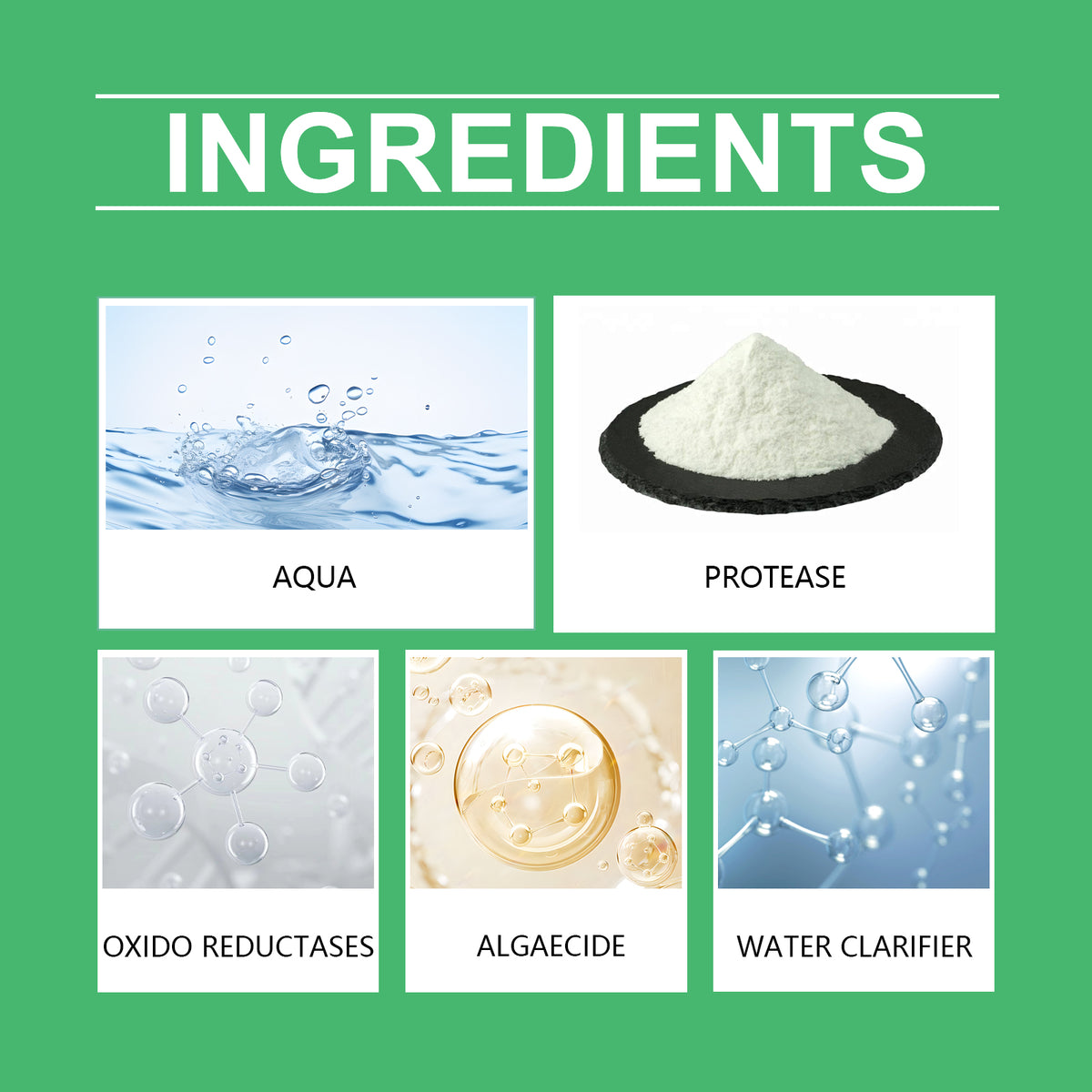 Yegbong Algae Clarifier, Clean Fish Tank Green Brown Silk Algae Black Hair Moss Algae Clarifier Water Does Not Harm Fish