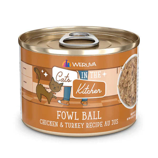 Cats in the Kitchen Fowl Ball Chicken and Turkey Recipe Au Jus