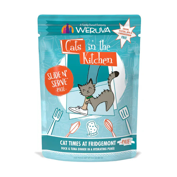 Cats in the Kitchen Paté Cat Times at Fridgemont Duck & Tuna Dinner in a Hydrating Purée (3oz)