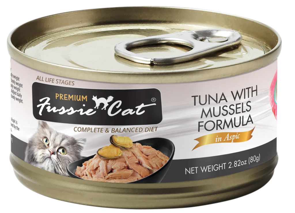Fussie Cat Premium- Tuna With Mussels Formula In Aspic (2.82oz)