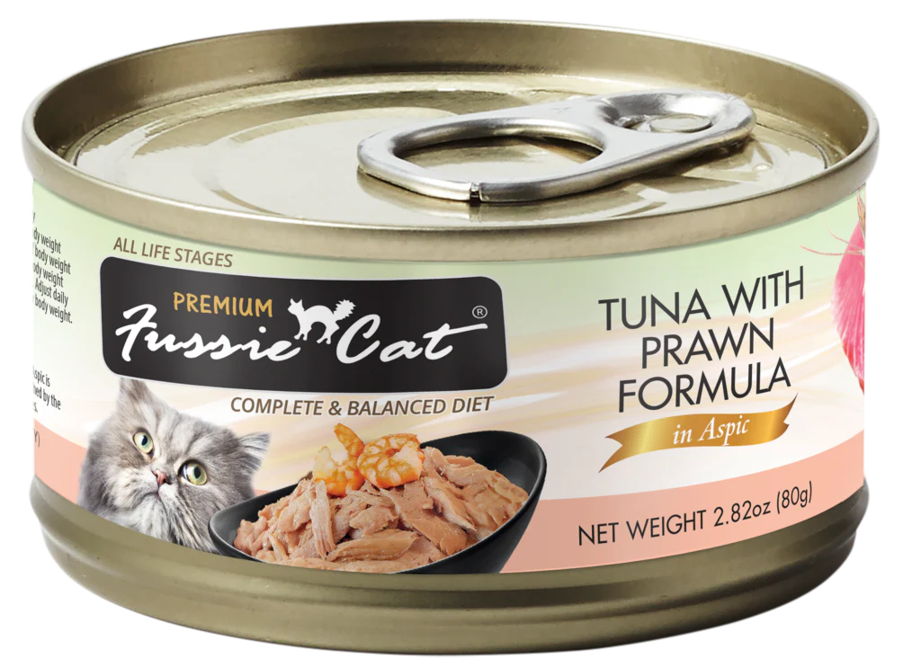Fussie Cat Premium- Tuna With Prawns Formula In Aspic (2.82oz)