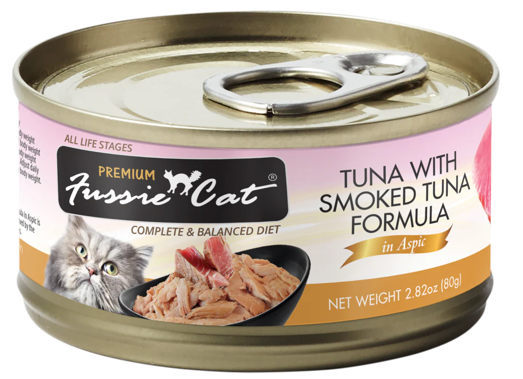 Fussie Cat Premium- Tuna With Smoked Tuna Formula In Aspic (2.82oz)
