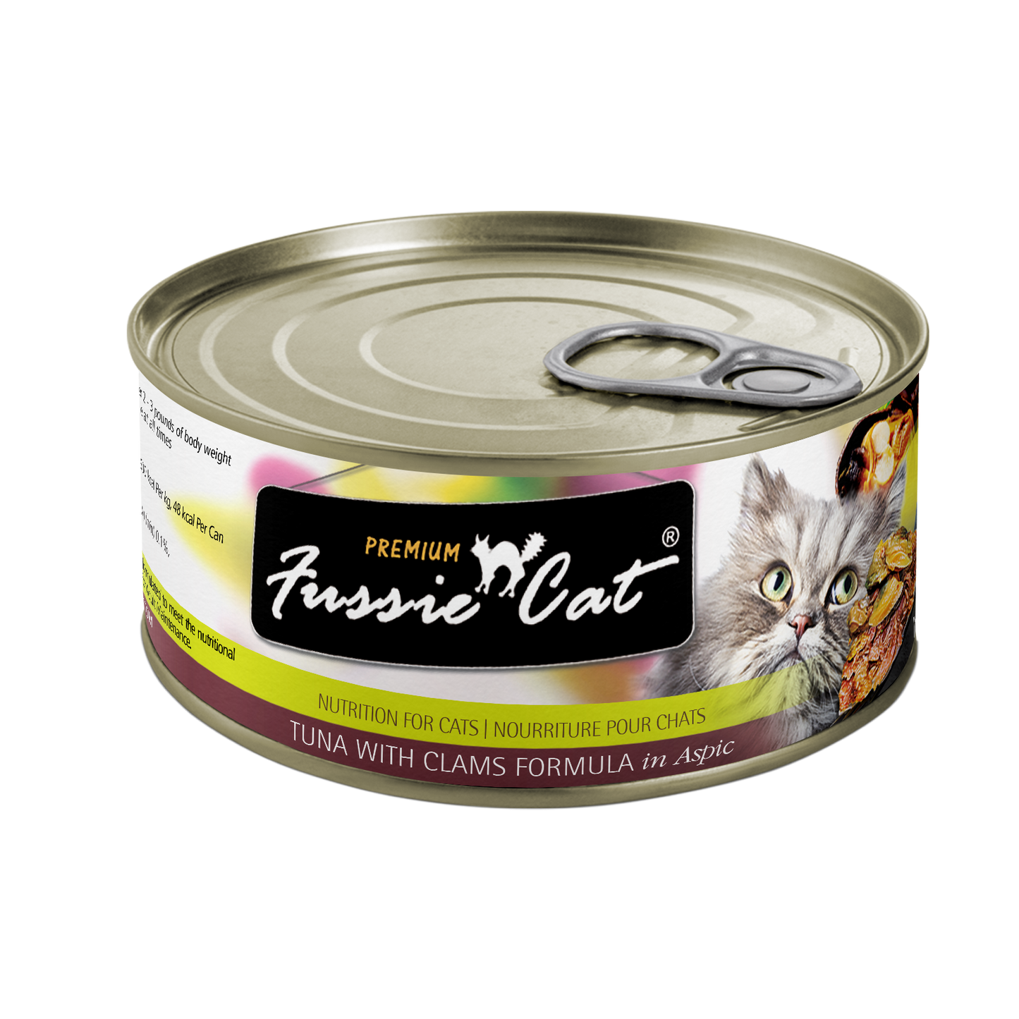 Fussie Cat Premium- Tuna With Clams Formula In Aspic (2.82oz)