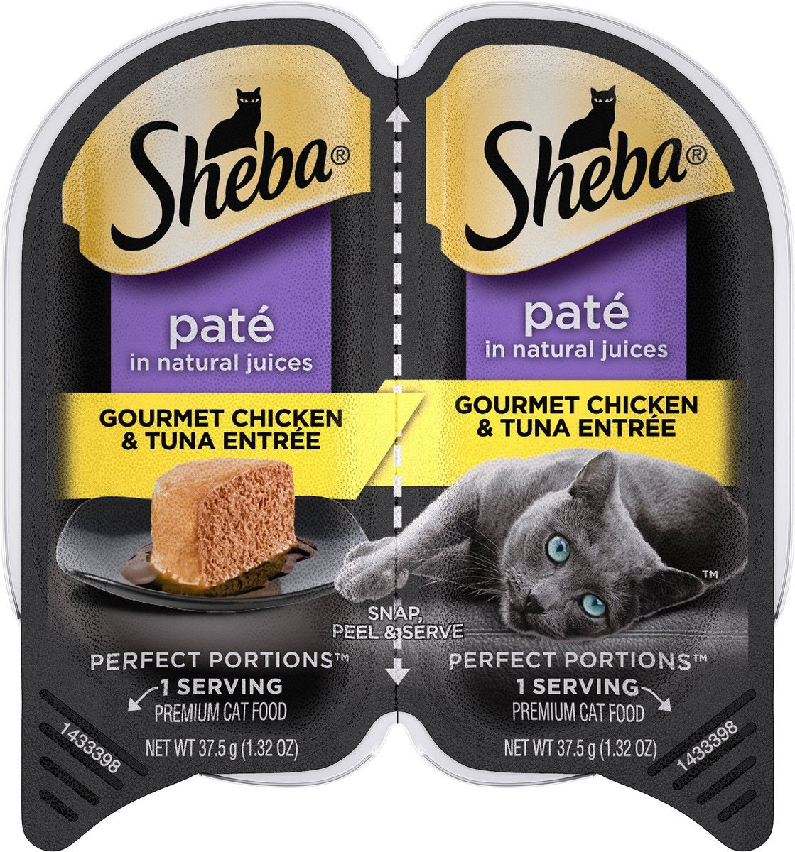 Sheba Perfect Portions Premium Pate Chicken & Tuna Wet Cat Food (2.65oz)