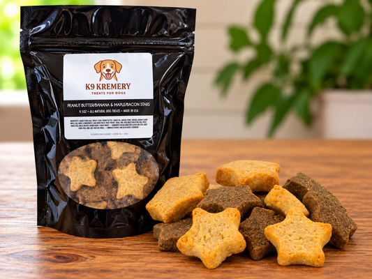 K9 Kremery Peanut Butter/Banana & Maple/Bacon Stars