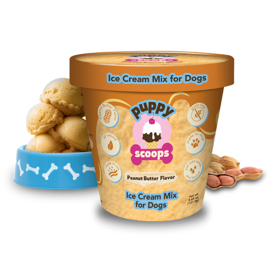 Puppy Scoops Ice Cream Mix - Peanut Butter, Pint Size, 4.65 oz