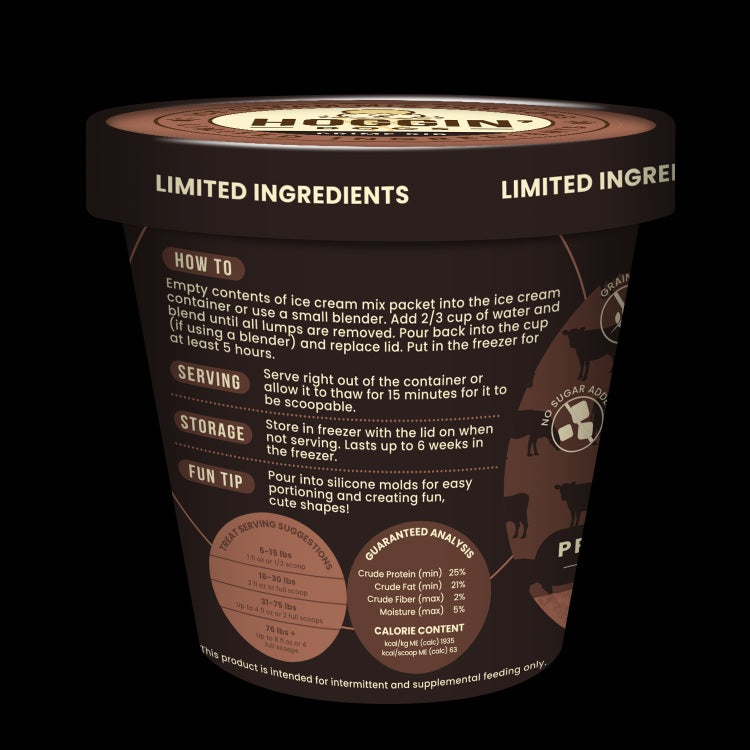 Hoggin' Dogs Ice Cream Mix - Prime Rib, Pint Size, 4.65 oz