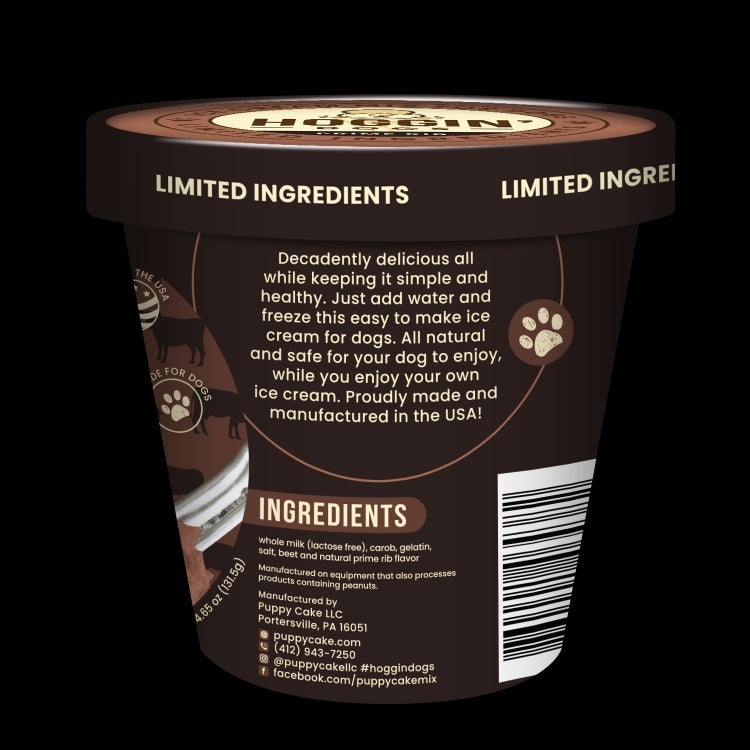 Hoggin' Dogs Ice Cream Mix - Prime Rib, Pint Size, 4.65 oz