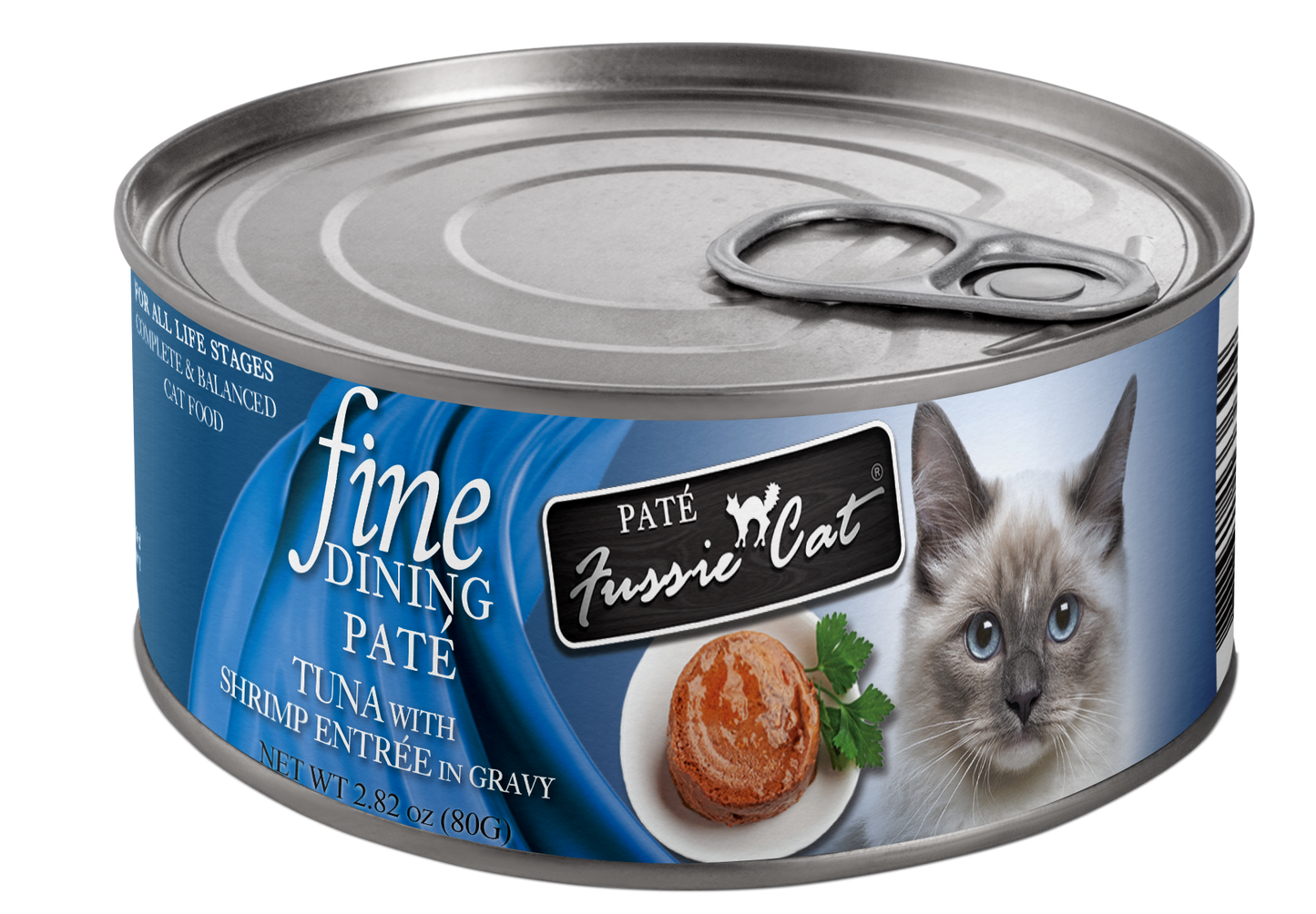 Fussie Cat Fine Dining - Pate - Tuna with Shrimp Entree in gravy (2.82oz)