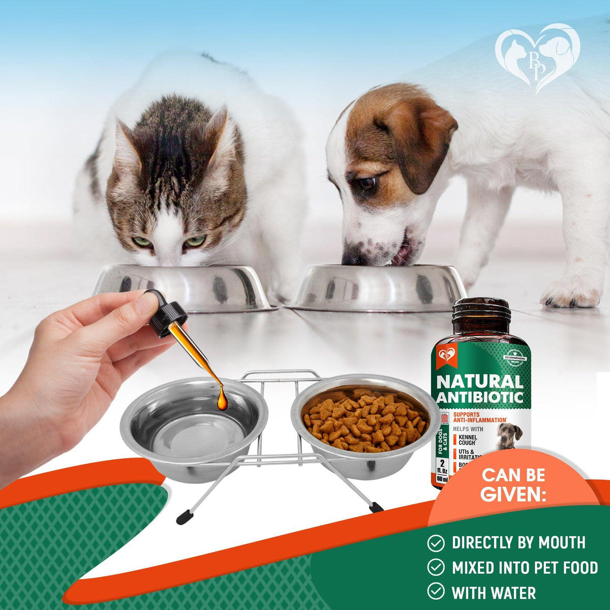 Herbal Immune Supplement for Cats & Dogs Kennel Cough & UTI Support Cranberry