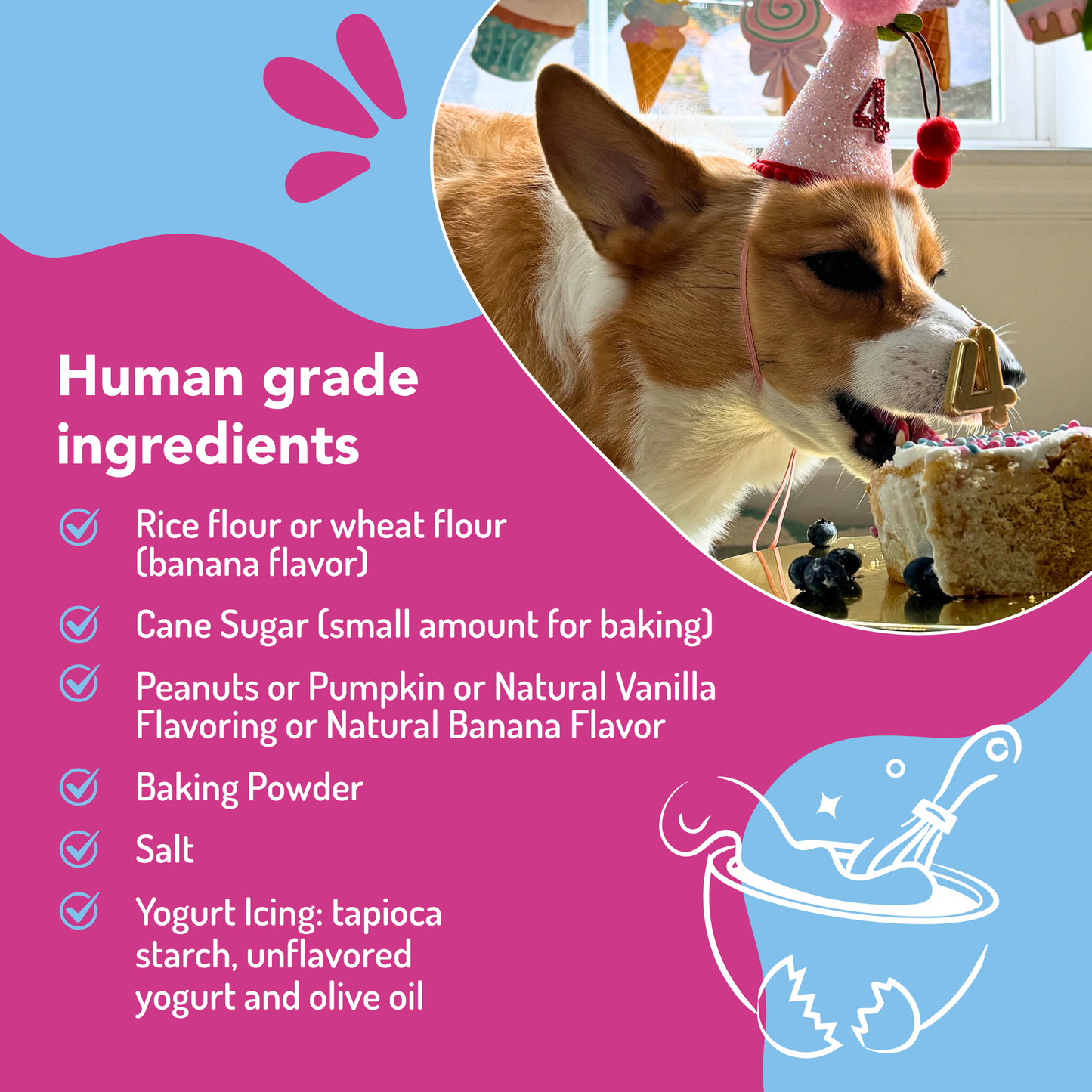 🎂🐾 Dog Birthday Cake Mix with Icing