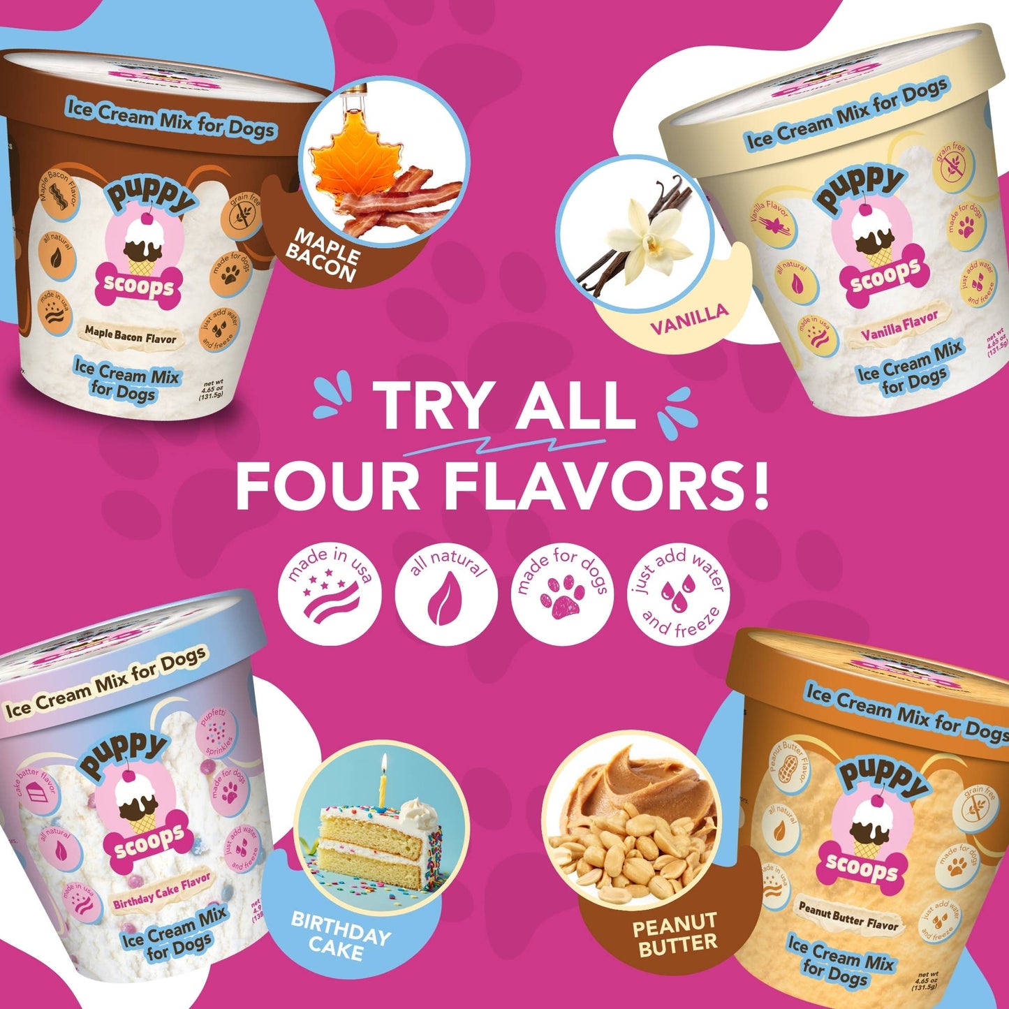 🍦🐾 Puppy Scoops Ice Cream Mix for Dogs