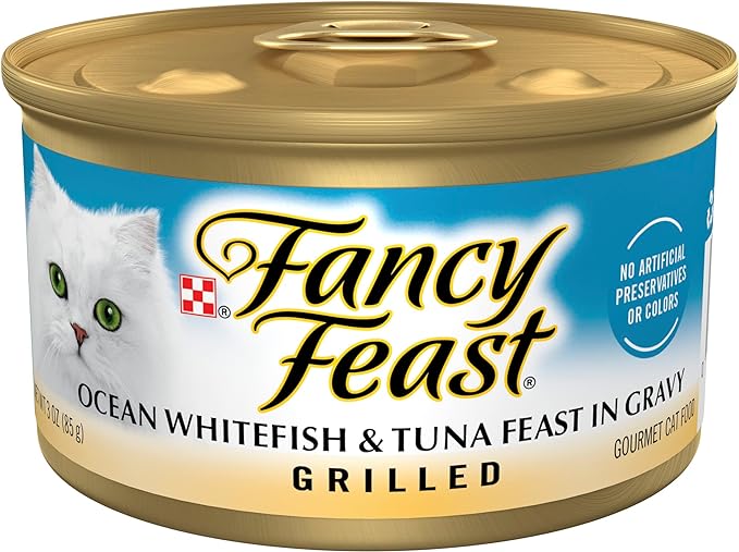 Fancy Feast Grilled Ocean Whitefish & Tuna Wet Cat Food (3oz)