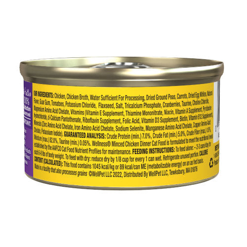 Wellness Complete Health Adult Minced Chicken Entree Wet Cat Food (5.5oz)