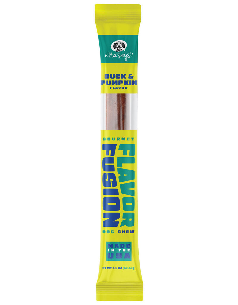 Etta Says Fusion Chew Duck and Pumpkin Dog Treat (2oz)