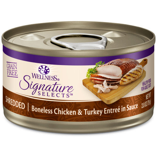 Wellness Core Adult Signature Select Shredded Chicken and Turkey Entree Wet Cat Food