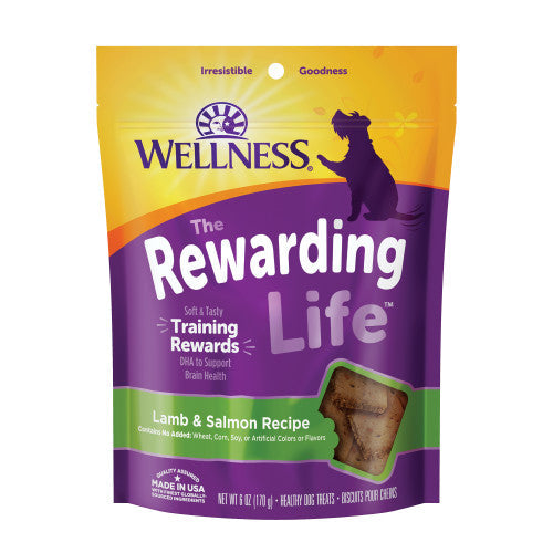 Wellness All Life Stages Rewarding Life Lamb and Salmon Soft Dog Treats (6oz)