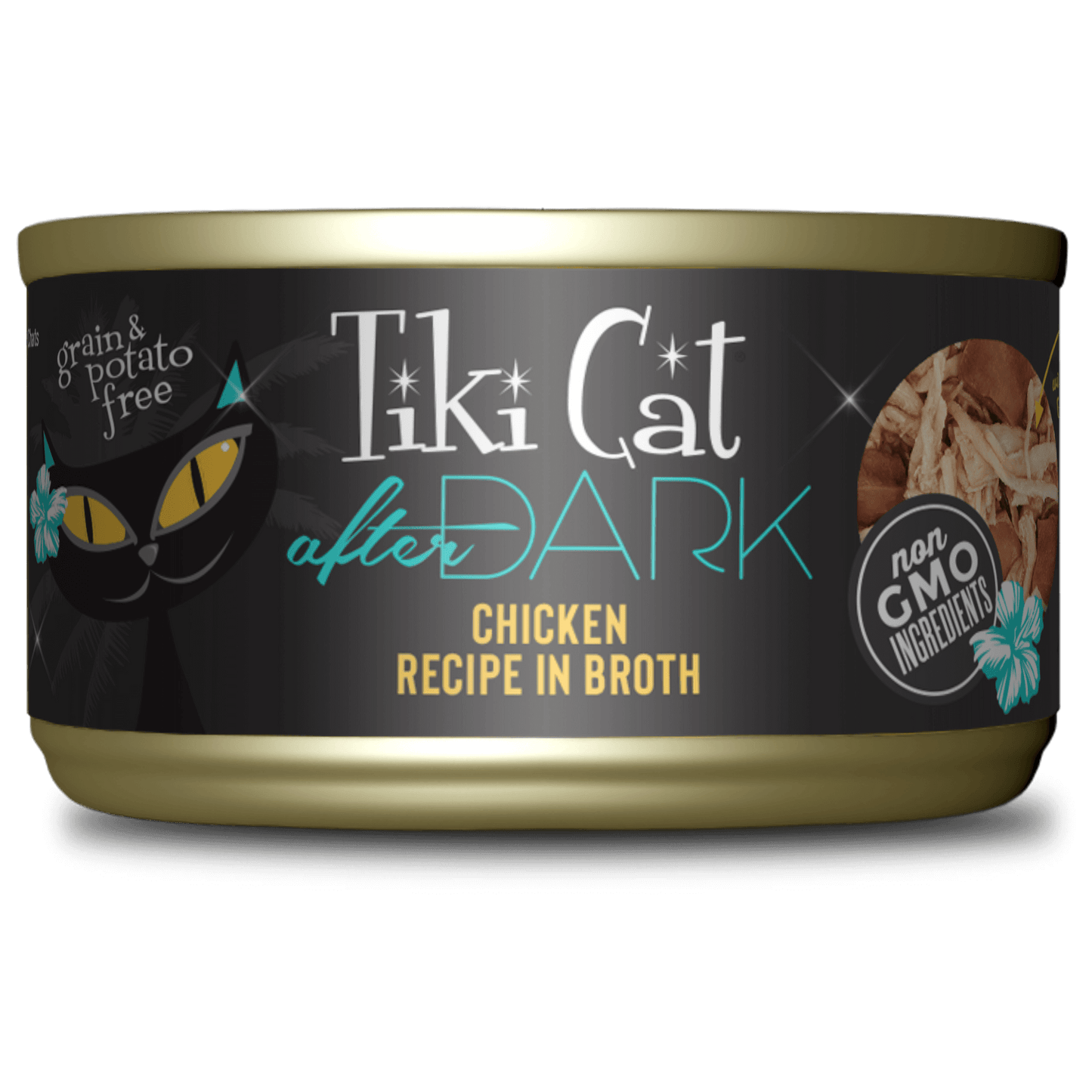 Tikicat Adult After Dark Chicken in Broth (2.8oz)