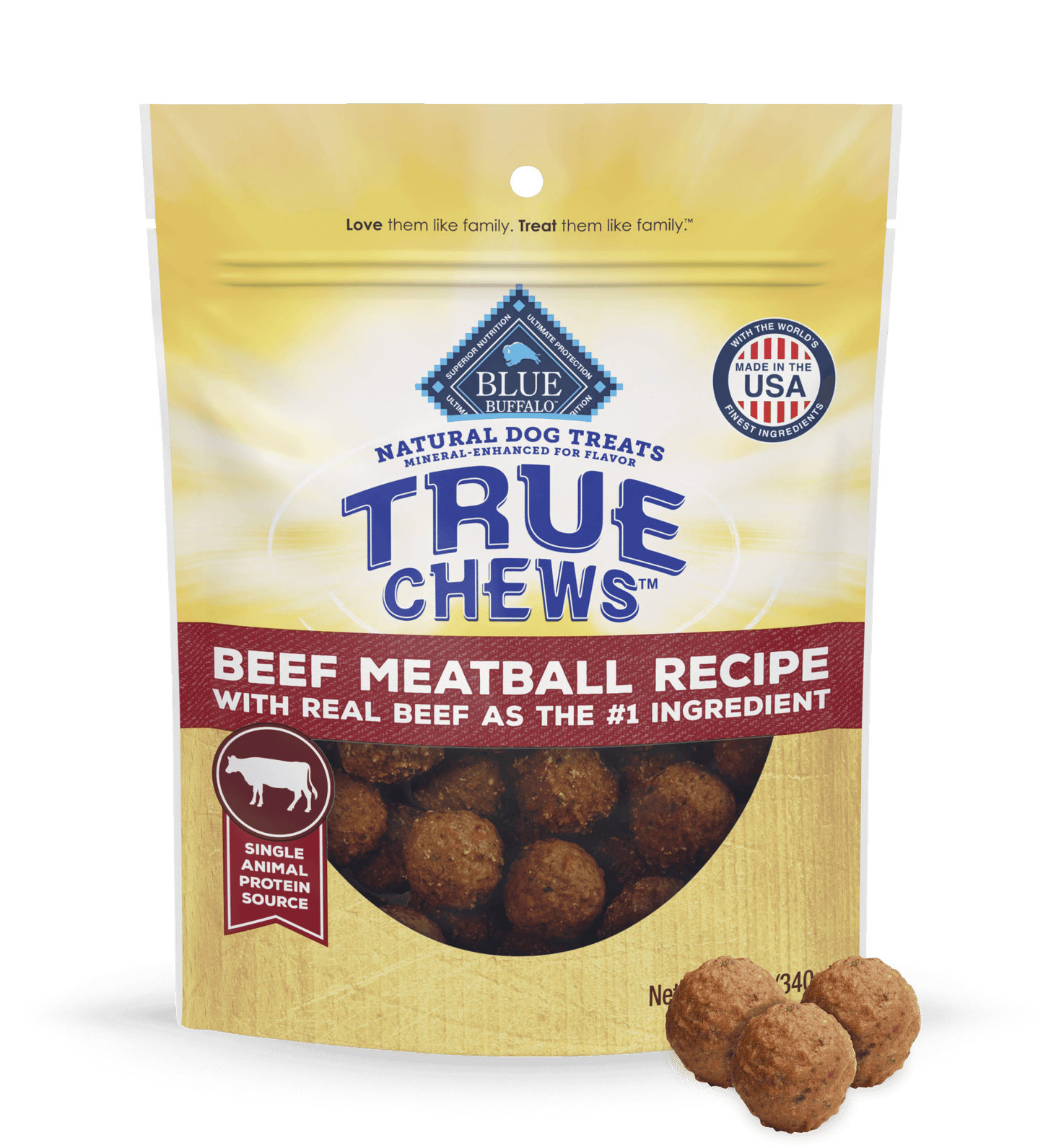 Blue True Chews Beef Meatball Recipe (12oz)