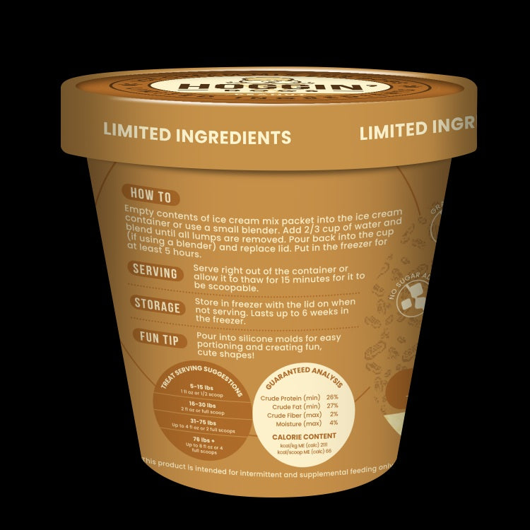 Hoggin' Dogs Ice Cream Mix - Peanut, Pint Size, 4.65 oz